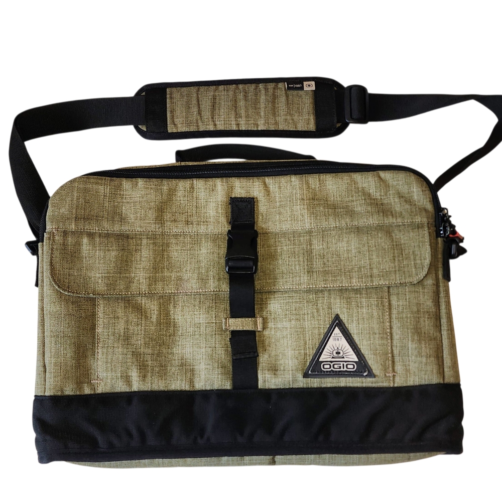 Ogio‎ Men's Tan and Black Messenger Bag